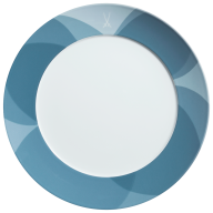 Starter- and Dessert Plate, Shape "No 41", "Paradise Birds Sky", Ø 22 cm