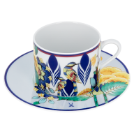 Coffee cup & saucer, "MEISSEN Collage", "Mystic Garden", V 0,15 l