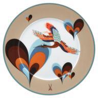 Bread- and Butter Plate, Shape "No 41", "MEISSEN Collage", "Love Birds", Ø 17 cm