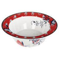 Bowl, medium, Shape "No 41", "MEISSEN Collage", "Bloomy Feathers", Ø 20,5 cm