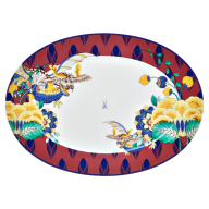 Platter, oval, Shape "No 41", "MEISSEN Collage", "Mystic Garden", L 36 cm