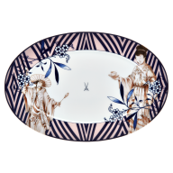 Platter, oval, Shape "No 41", "MEISSEN Collage", "Noble Chinese", L 30 cm