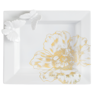 Vide-Poche, "Butterfly Collection" large, "Giant Bloom Gold", 21 x 18 cm