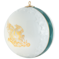 Ball, embossed stars, Winged Lioness, Ø 7 cm