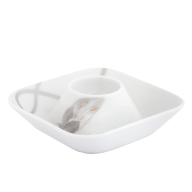 Egg Cup, Shape "nova", Passion flower, 11,5 x 11,5 cm