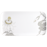 Plate, rectangular, Shape "nova", Passion flower, 30 x 16 cm