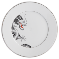 Starter- and Dessert Plate, Shape "Vitruv", Fortune Dragon, Ø 22 cm
