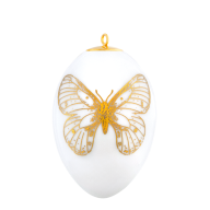 Easter egg, Butterfly, gold, H 4,5 cm