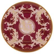 Charger Plate, Shape "No 41", "Mystic Maison", bordeaux, Ø 33 cm