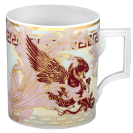 Mug, Shape "Berlin", "Mystic Maison", mint, bordeaux, V 0,25 l