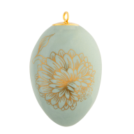 Easter egg, "Golden Onion Style", seladon, H 4,5 cm