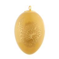Easter egg, "Golden Onion Style", yellow, H 4,5 cm