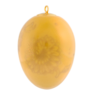 Easter egg, large, "Golden Onion Style", yellow, H 7 cm