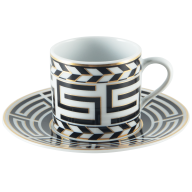 Espresso cup & saucer, "Royal Meander", Limited Collection, V 0,05 l