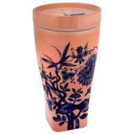 Coffee to go mug with porcelain lid, Shape "nova", "The Original", red, V 0,35 l