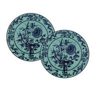 Dinner Plate set, 2-pcs, Shape "No 41", "The Original", celadon
