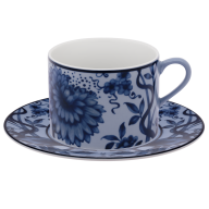 Coffee cup & saucer, "The Original", blue, V 0,15 l
