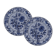 Bread & Butter Plate set, 2-pc, Shape "No 41", "The Original", blue
