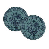 Charger Plate set, 2-pcs, Shape "No 41", "The Original", petrol