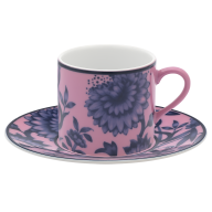 Espresso cup & saucer, "The Original", pink, V 0,05 l