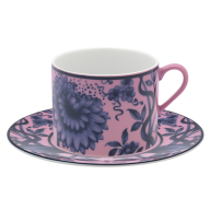 Coffee cup & saucer, "The Original", pink, V 0,15 l
