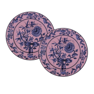 Dinner Plate set, 2-pcs, Shape "No 41", "The Original", pink