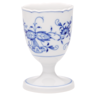 Egg Cup, Shape "New Cutout", Blue Onion, white rim, H 7 cm