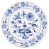 Dinner Plate, Shape "No 41", Blue Onion, white rim, Ø 29 cm