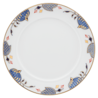 Bread- and Butter Plate, Shape "No 41", Noble Blue, rim of onion elements, Ø 14 cm