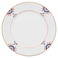 Bread- and Butter Plate, Shape "No 41", Noble Blue, flower buds, flower branches, Ø 17 cm