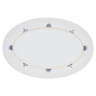 Platter, oval, Shape "No 41", Noble Blue, blossom branches, blossom roses, L 30 cm