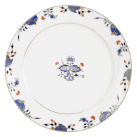 Dinner Plate, Shape "No 41", Noble Blue, rim of onion elements, double leaf, Ø 29 cm