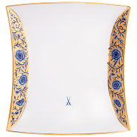 Dish, large,"Blue Brocade", 22x26,5 cm