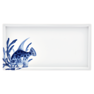 Sushi platter, Shape "MEISSEN® Cosmopolitan", "Blue Treasures", Fish, L 27 cm