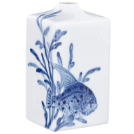 Vase, Shape "MEISSEN® Cosmopolitan", "Blue Treasures", Fish, H 15,5 cm