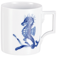 Mug, Shape "Berlin", "Blue Treasures", Seahorse, V 0,25 l