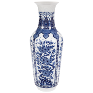 Vase painted with "Floral Scrolls", H 62 cm