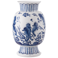 "Seahorses" vase, H 35,5 cm