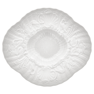 Gourmet Plate, Shape "Swan Service", bisque white, L 29,5 cm