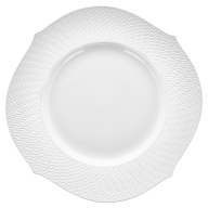 Dinner Plate, Shape "Waves Relief", bisque white, Ø 28,5 cm