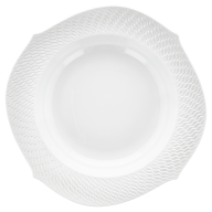 Soup Plate, Shape "Waves Relief", bisque white, Ø 23,5 cm