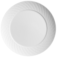Starter und Dessert Plate, Shape "No 41 Waves Relief", bisque white, Ø 22 cm