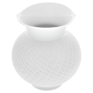Vase, Shape "Waves Relief", bisque white, H 13,5 cm