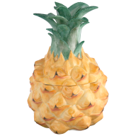 Box Pineapple, Coloured, without gold, H 15 cm