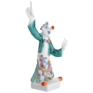 Band of Clowns Clown as Band-Leader, Coloured, without gold, 10 cm