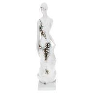 The dress, Coloured, without gold, H 27 cm