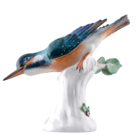 Bird, Coloured, without gold, H 15 cm