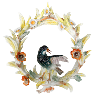 Wall decoration, Coloured, without gold, 38 x 41 cm