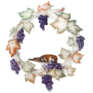 Wall decoration, Coloured, without gold, 42 x 36 cm