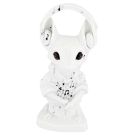 Mouse with headphones, Coloured, without gold, H 16,5 cm